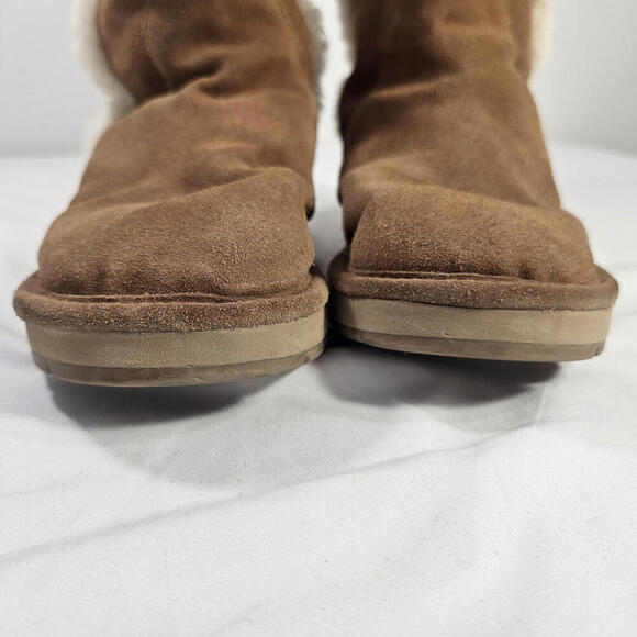 Michael Kors Winter Tall Suede Boots Walnut - size 10 Warm Cozy - Picture 6 of 8